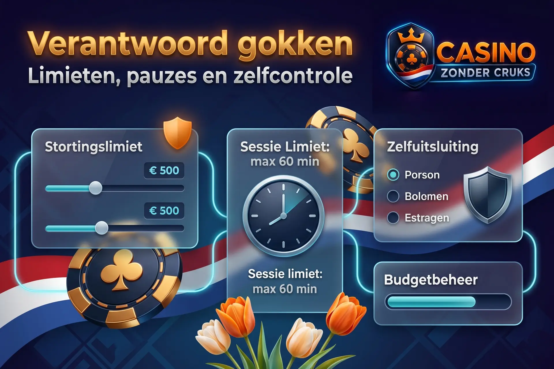 Online casino zonder Cruks met tools voor verantwoord speelgedrag