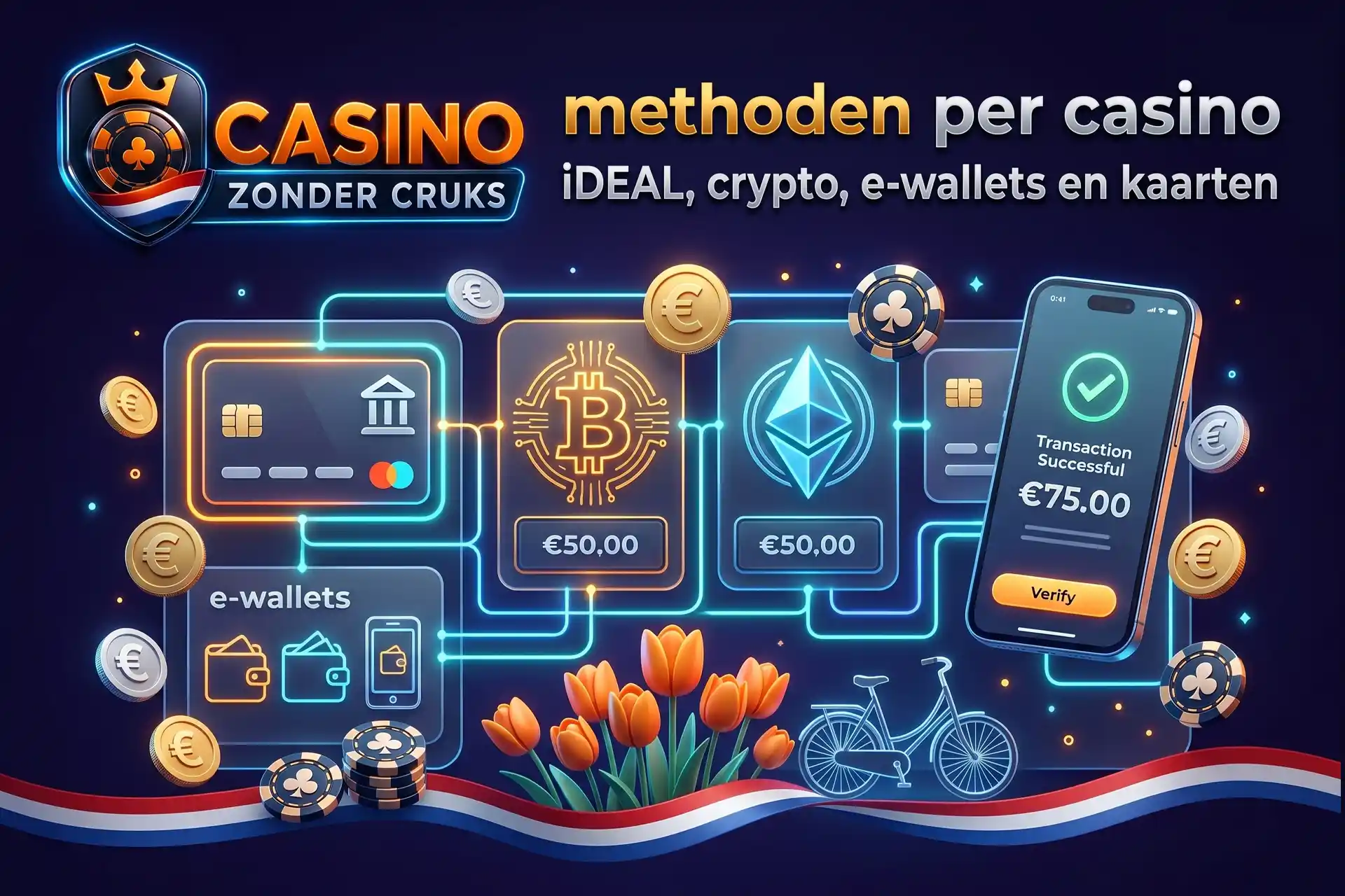 Beschikbare stortings- en opnameopties per casino-aanbieder